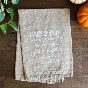🍁 Friendsgiving Cotton Dish Towel